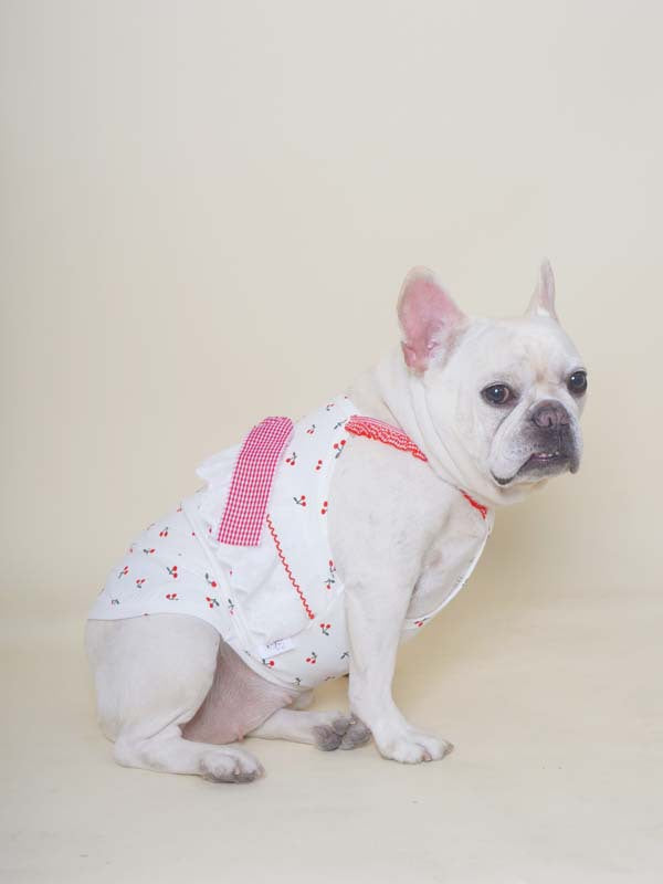 Cotton Red Houndstooth Cherry Shirt