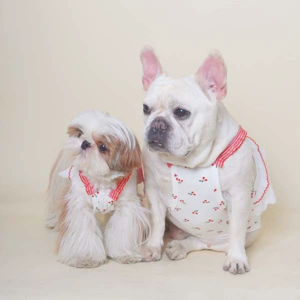 Cotton Red Houndstooth Cherry Shirt