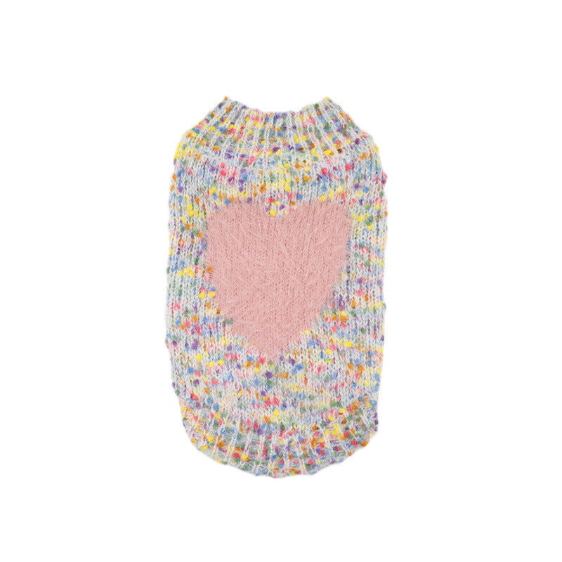 Dog Pink Heart Sweater Vest for small medium dogs by Frenchiely.com