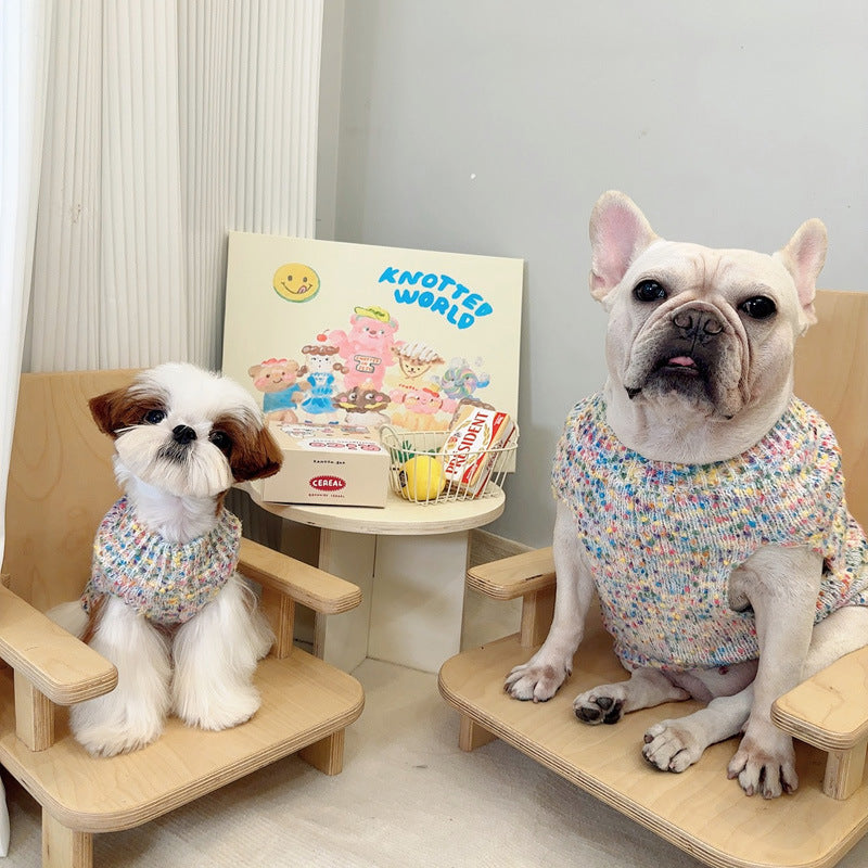Dog Pink Heart Sweater Vest for small medium dogs by Frenchiely.com