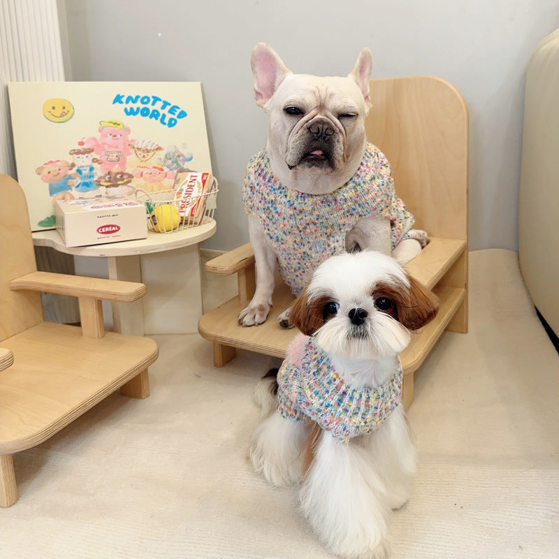 Dog Pink Heart Sweater Vest for small medium dogs by Frenchiely.com