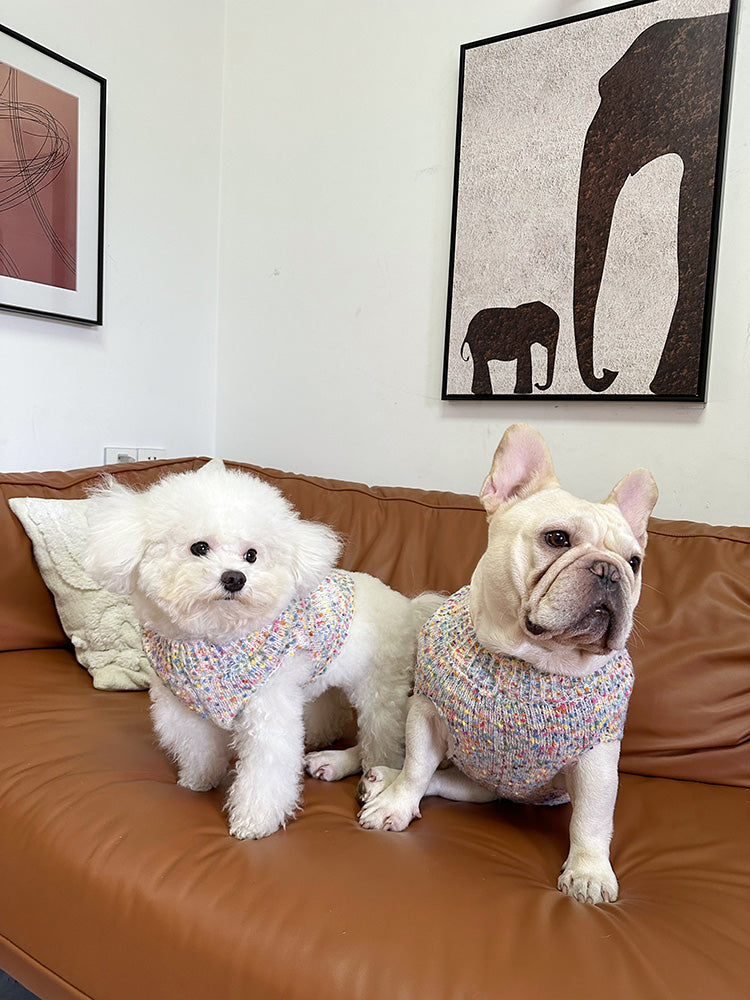 Dog Pink Heart Sweater Vest for small medium dogs by Frenchiely.com