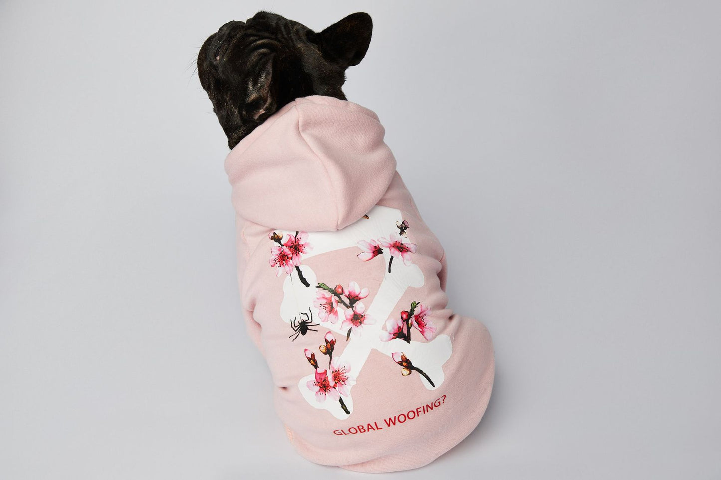 Dog Pink Woof Hoodie - Frenchiely