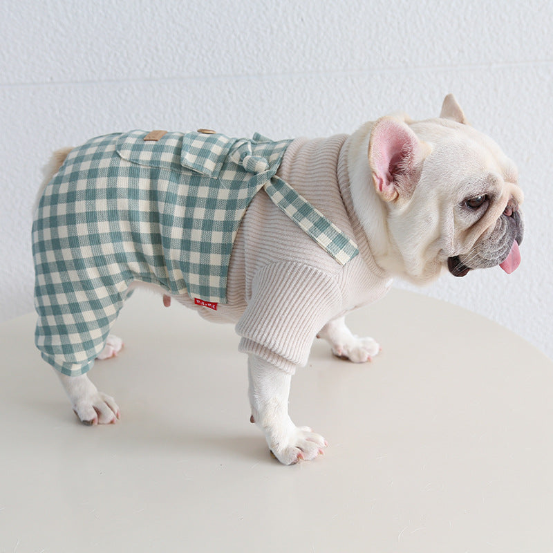 Frenchie Puppy Leopard Onesie Pajamas for medium dogs by Frenchiely