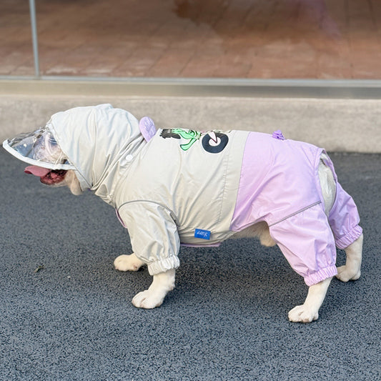 dog Breathable Raincoat for small medium dogs by Frenchiely