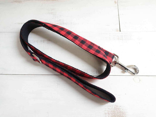 Dog Red Buffalo Leash - Frenchiely