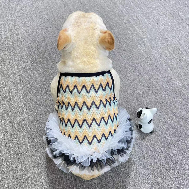 dog summer mesh breathable mesh dress