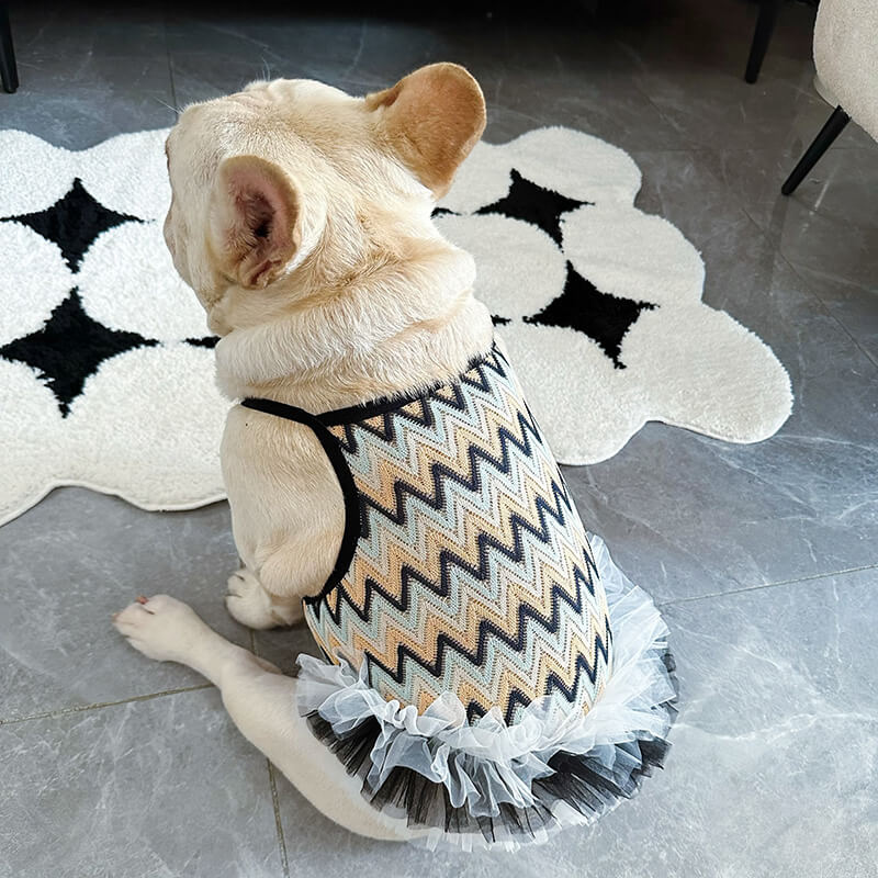 dog summer mesh breathable mesh dress