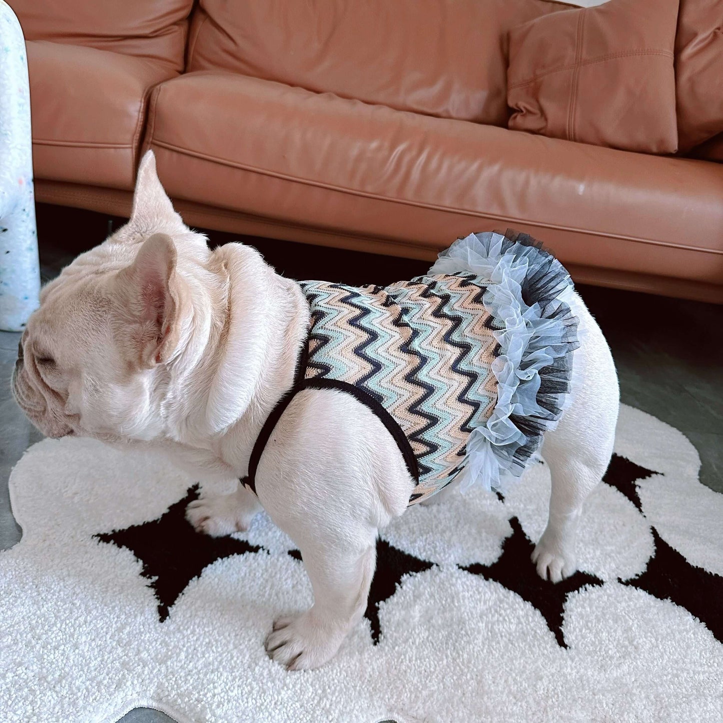 dog summer mesh breathable mesh dress