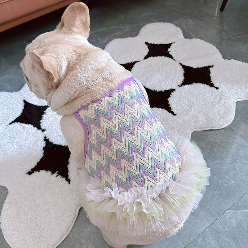 dog summer mesh breathable mesh dress