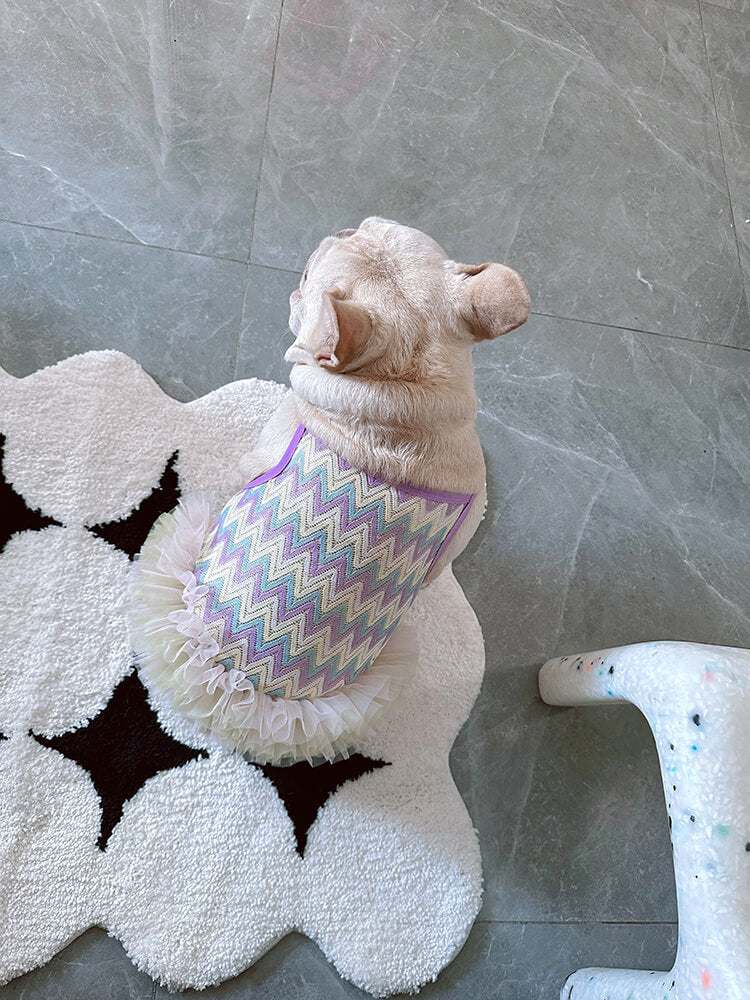 dog summer mesh breathable mesh dress