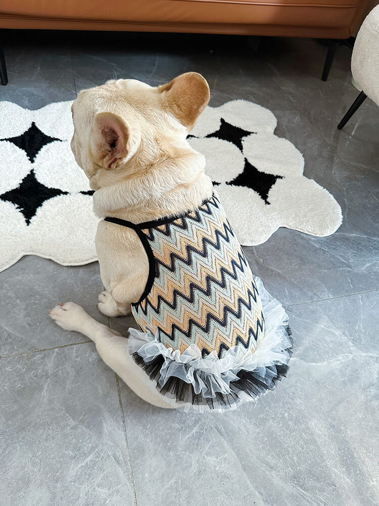 dog summer mesh breathable mesh dress