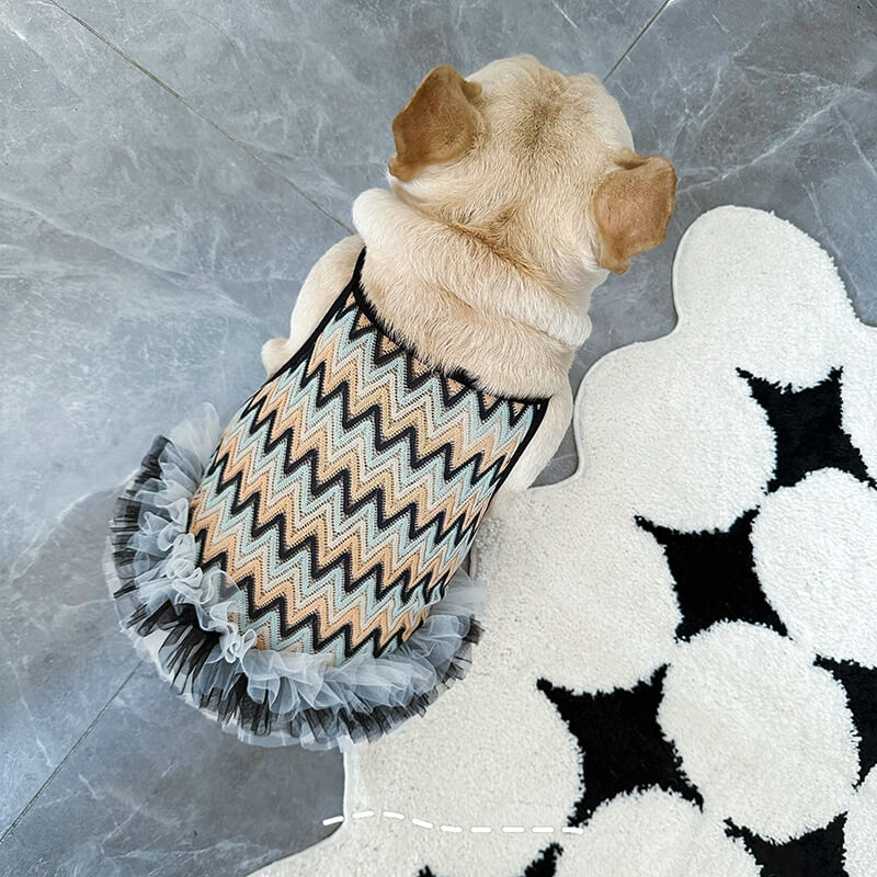 dog summer mesh breathable mesh dress