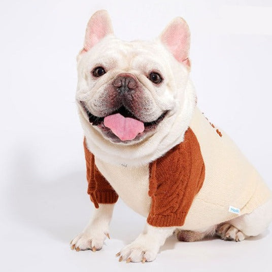 Dog Vintage Style Hooded Sweater Sweatshirt for medium dog breeds