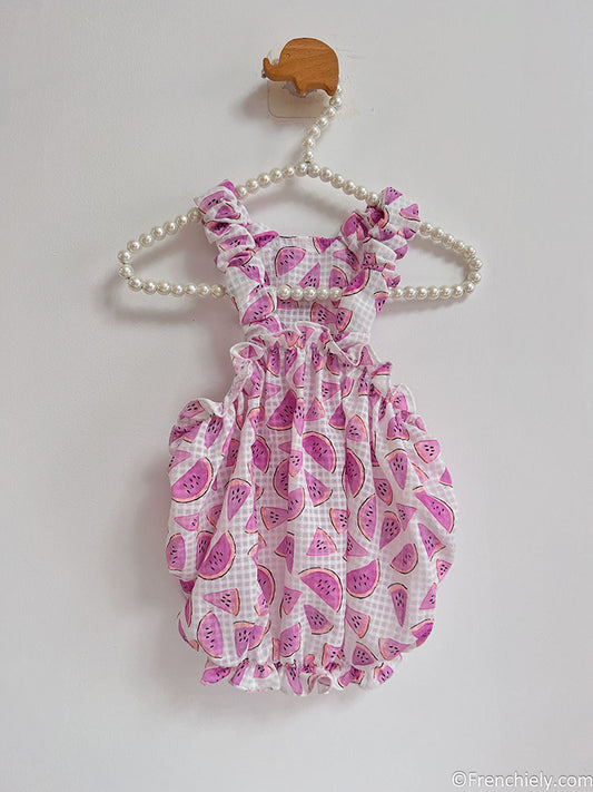 dog pink watermelon dress for small medium dogs