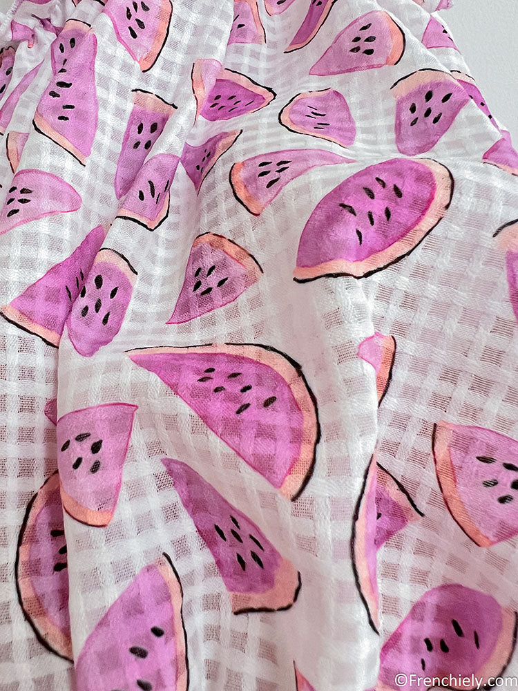 dog pink watermelon dress for small medium dogs