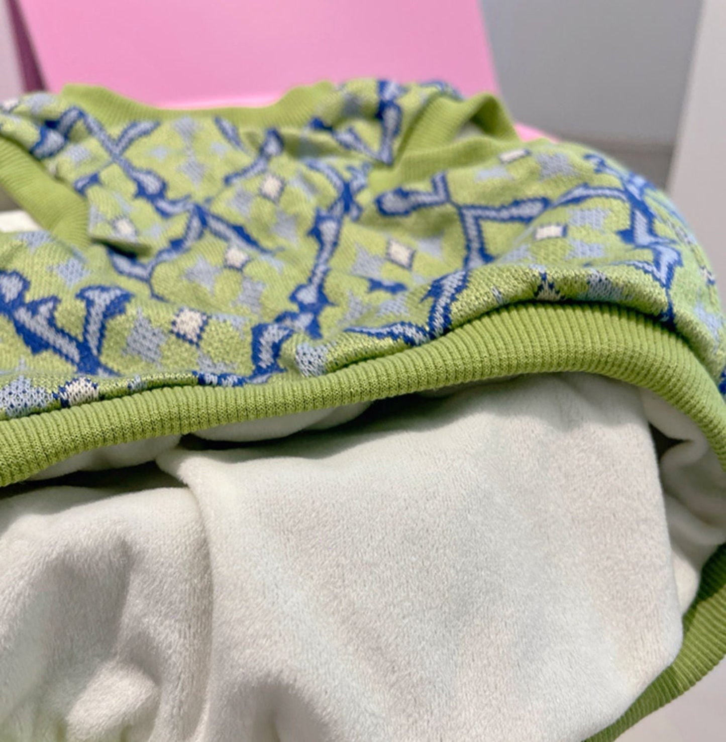 Floral Fleece Lined Vest dogwinterfloralvestsweaterforsmallmediumdogsbyFrenchiely_3