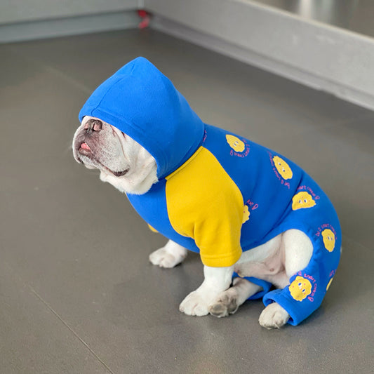 Dog Blue Winter Onesie PJs - Frenchiely