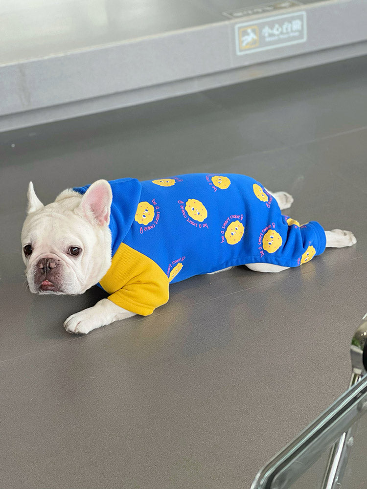 Dog Blue Winter Onesie PJs - Frenchiely