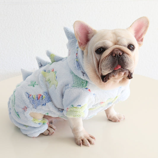 Dog Warm Dinosaur Jumpsuit Costume dogwinterwarmdinosaurjumpsuitcostumeformediumdogsbyFrenchiely_2