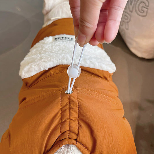 Warm Overalls with Pocket dogwinterwarmonesiepajamasforsmallmediumdogsbyfrenchiely_17