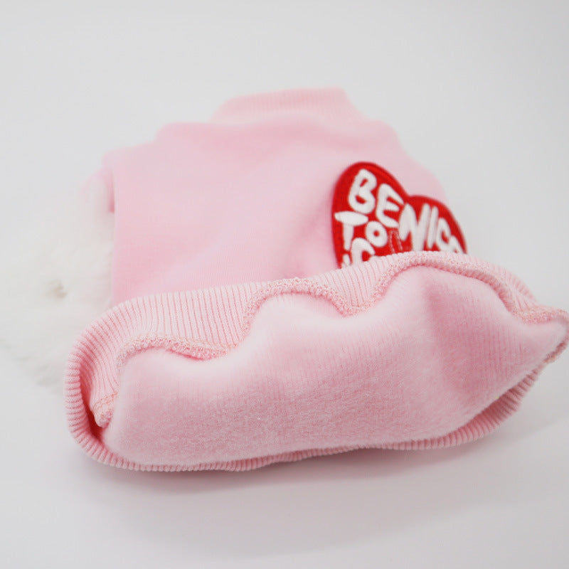 Dog Winter Warm Pullover Pink Sweater for medium dog breeds by Frenchiely