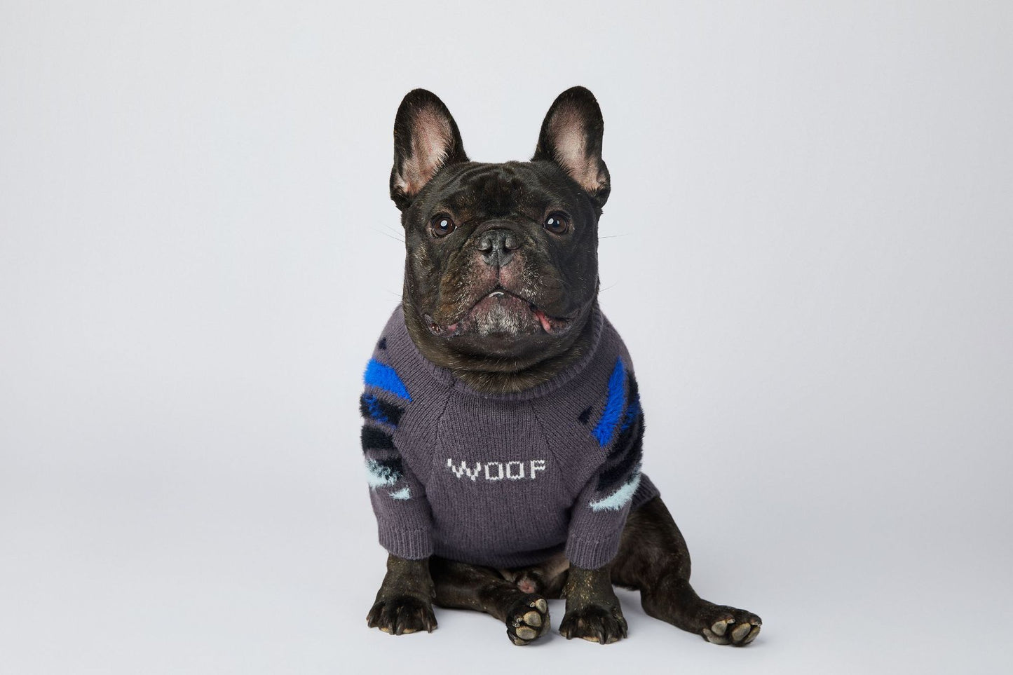 Dog Grey Woof Jumper - Frenchiely