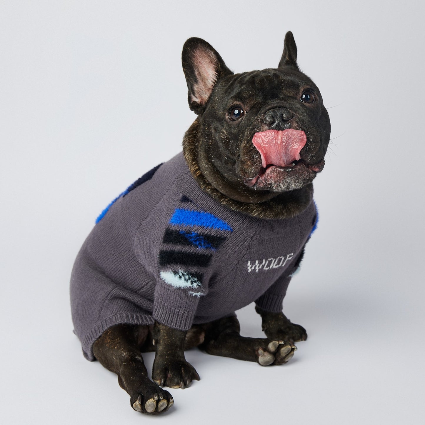 Dog Grey Woof Jumper - Frenchiely