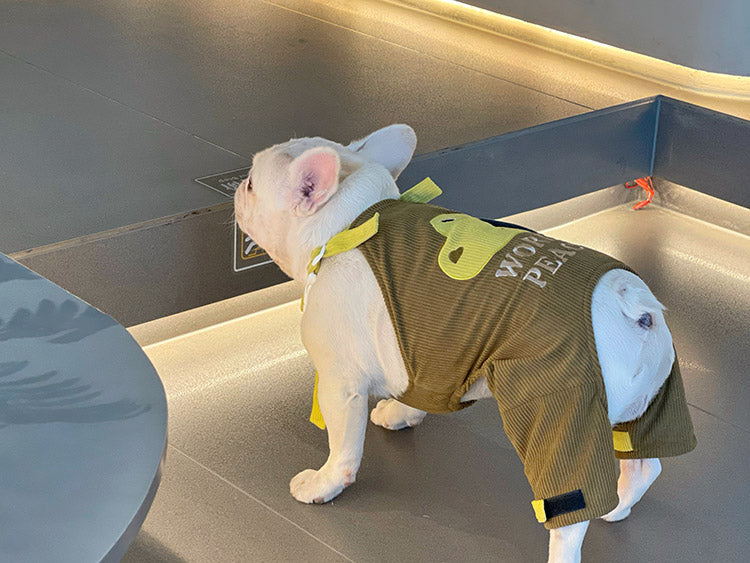 Dog Winter Warm Onesie Overalls for small medium dogs by Frenchiely