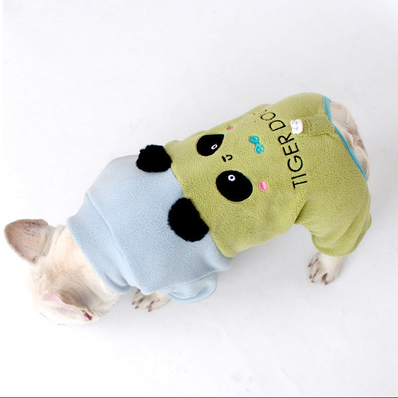 Panda PJs frenchbulldogcutepandajumpsuitpajamas_1