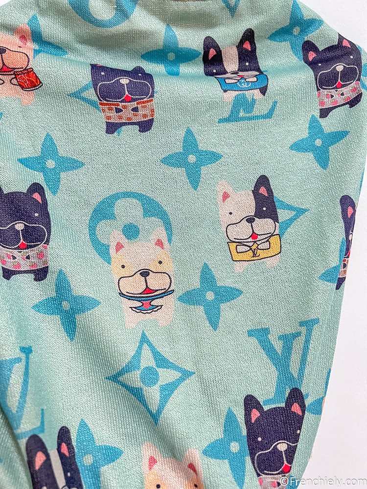 Cartoon Frenchie Dog onesie Pajamas - Frenchiely