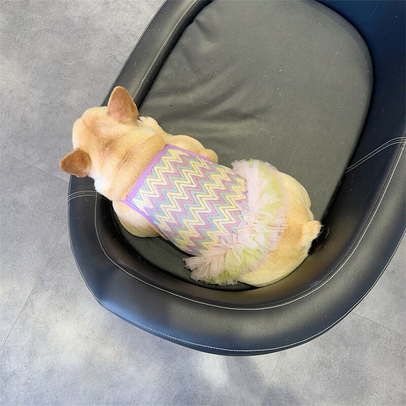 dog summer mesh breathable mesh dress