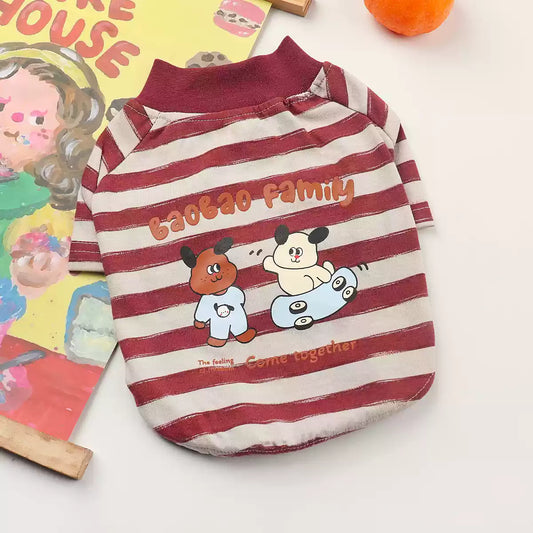 Dark Red Doggie Shirt