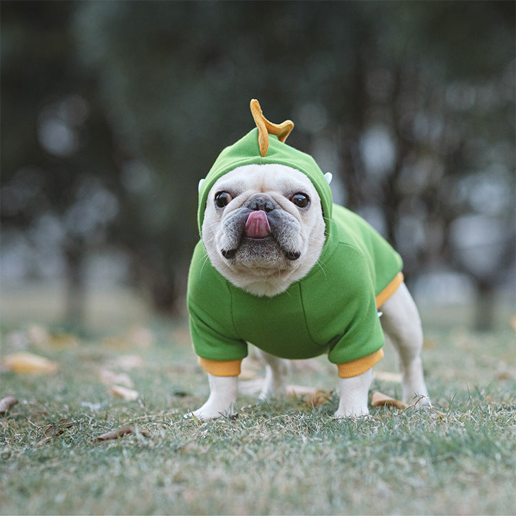 Dog Cartoon Dinosaur Hoody Coat for Medium Dogs