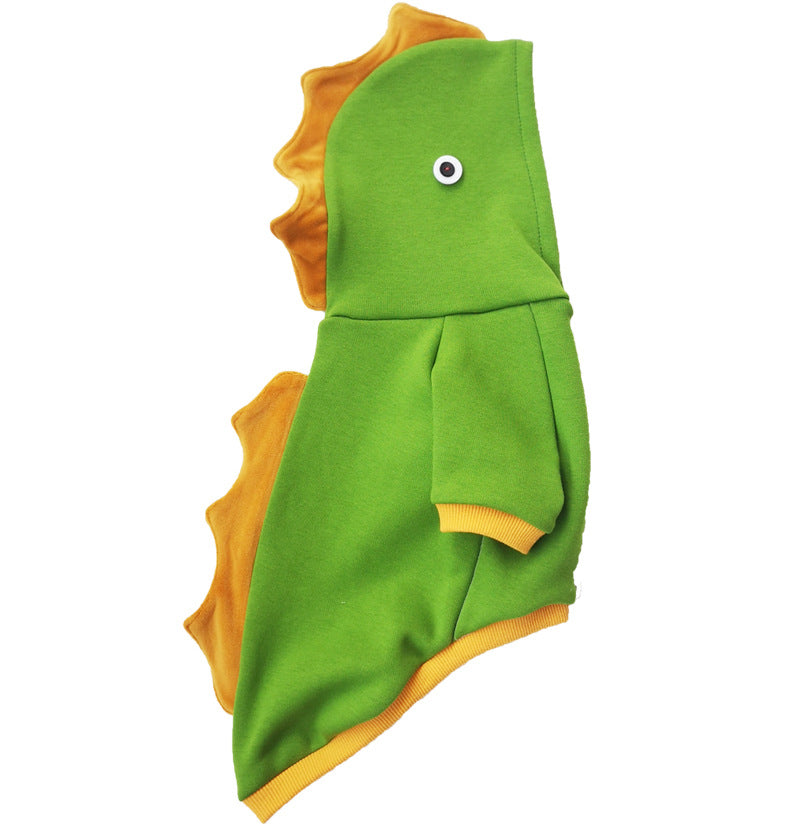 Dog Cartoon Dinosaur Hoody Coat for Medium Dogs