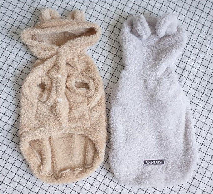 Cartoon Bear Hoodie Coat for French Bulldogs - Frenchiely