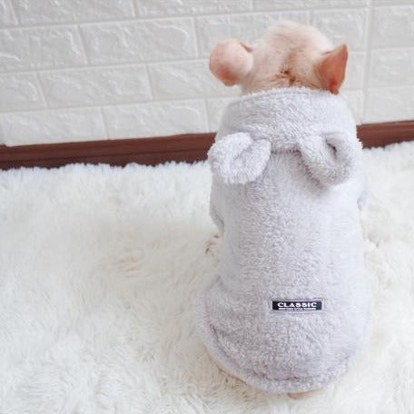 Cartoon Bear Hoodie Coat for French Bulldogs - Frenchiely