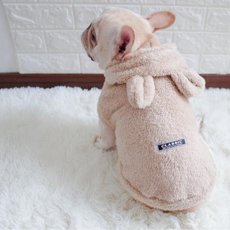 Cartoon Bear Hoodie Coat for French Bulldogs - Frenchiely