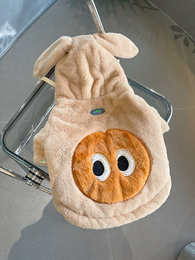 Bunny Zipper Up Coat DogPinkBunnyWarmHoodedJacketCoatforsmallmediumdogsbyFrenchiely4