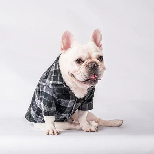 FRENCHIELY Dog Plaid Buffalo Shirt for Small Medium Dogs 0