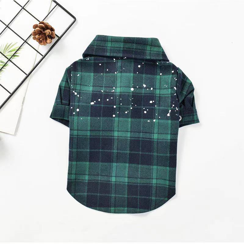 FRENCHIELY Dog Plaid Buffalo Shirt for Small Medium Dogs 0