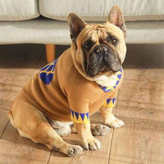 Dog V-neck Sweater Jumper ' Lucky Day' by Frenchiely 013