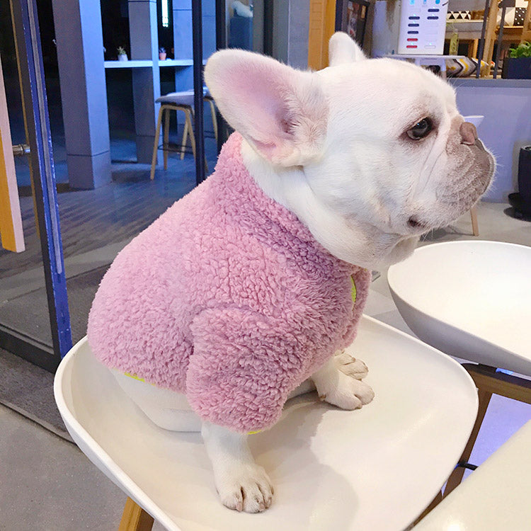 Dog Winter Fluffy Jacket Coat for Frenchies