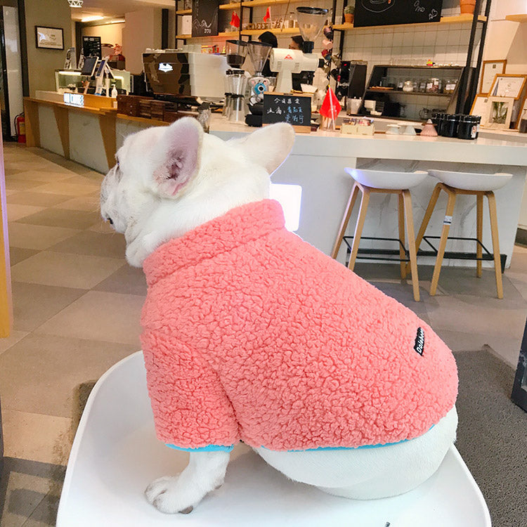Dog Winter Fluffy Jacket Coat for Frenchies