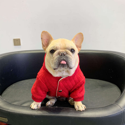 dog winter warm hooded coat for medium large dogs by Frenchiely