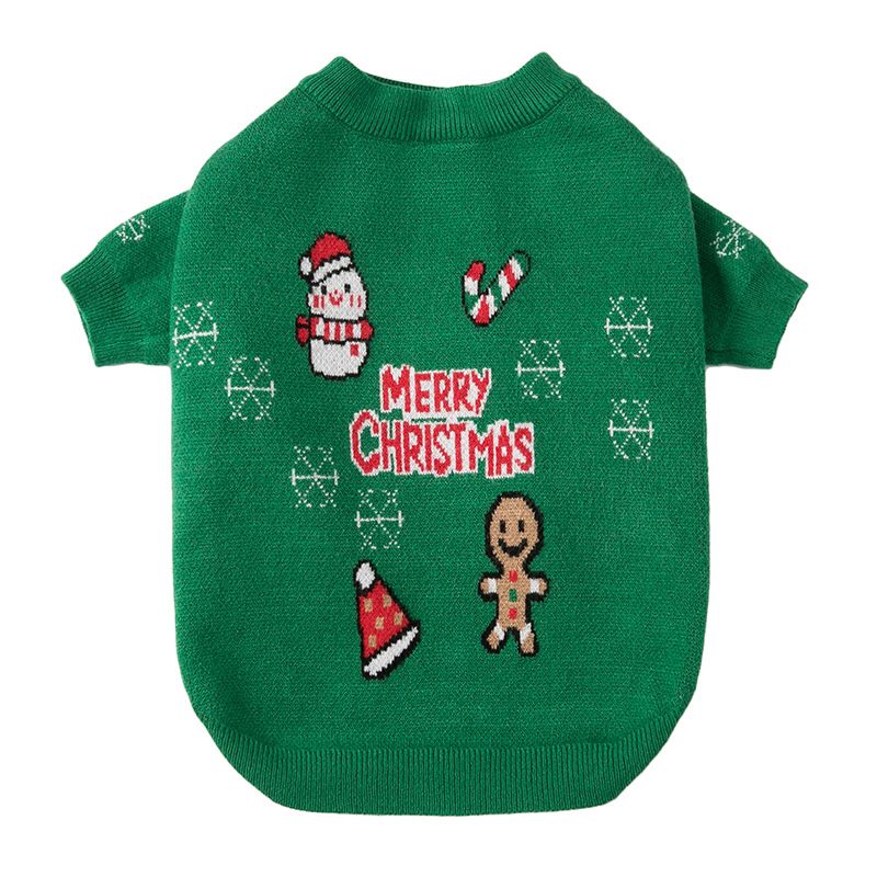Dog Christmas Gingerman Sweater Outfits for medium dogs by Frenchiely