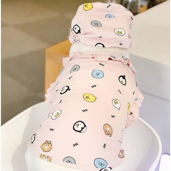 French Bulldog Pajamas PJs with Hat - Frenchiely