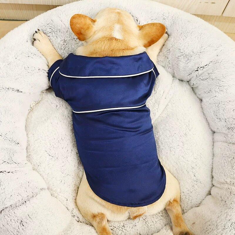 Dog Silk Pajamas Shirt for Frenchies - Frenchiely