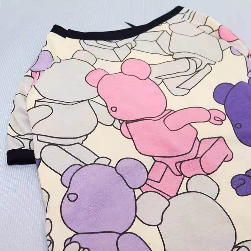 Dog Cartoon Pajamas Jammies for Bulldog by Frenchiely