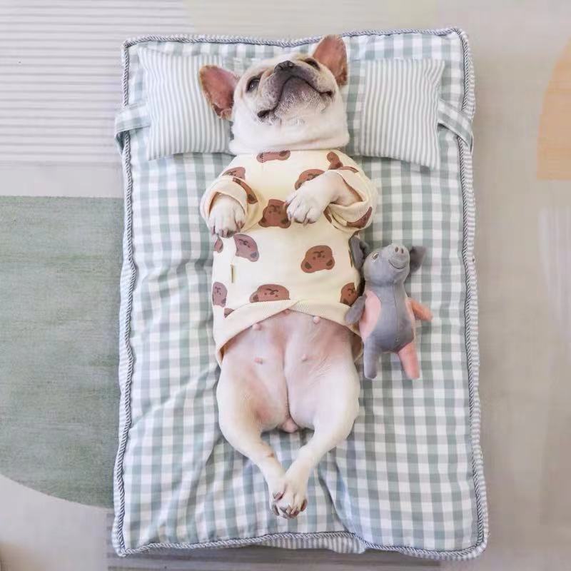 Frenchiely Dog Cartoon Bear Spring Shirt Pullover for french bulldog 0